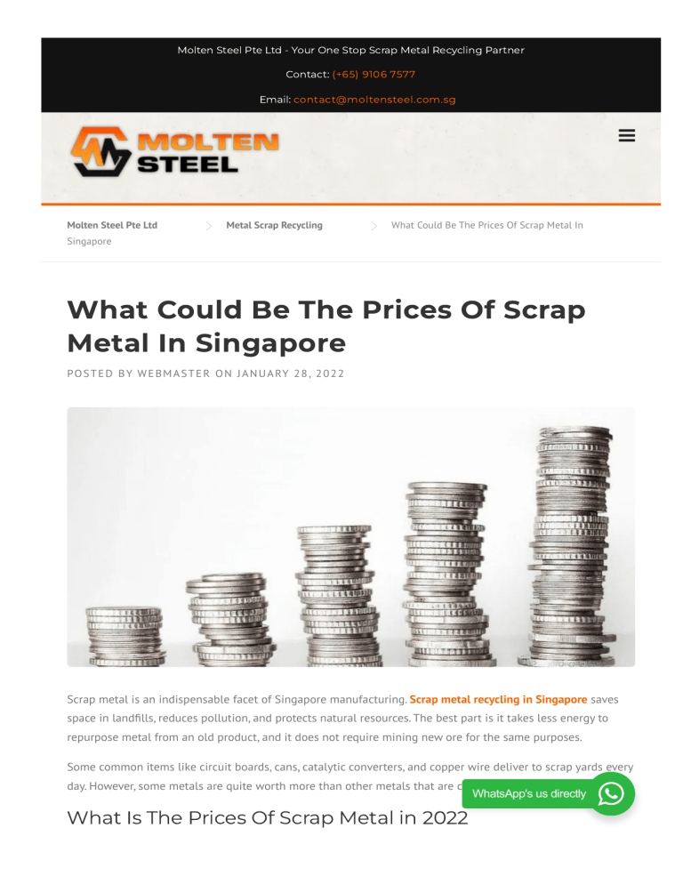 Scrap Metal Collectors in Singapore