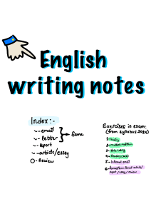 English writing notes (1)
