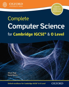 Oxford Computer Science IGCSE