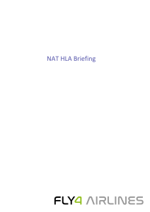 NAT HLA Briefing: Oceanic Flying & ATC Communication