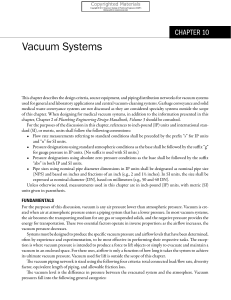Vacuum Calculation