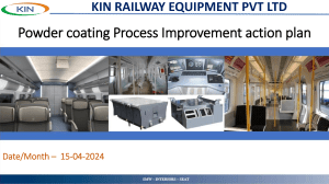 Powder coating process Improvement action plan