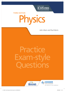 Hodder - Exam-Style Questions