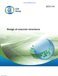 CSA A23.3, 2014 - Design of Concrete Structures