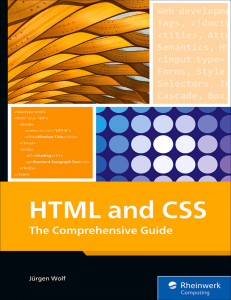HTML and CSS - Wolf, Jürgen;