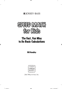 SPEED MATH for Kids ( PDFDrive )