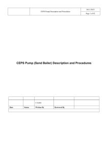 CEPS Pump Procedure-