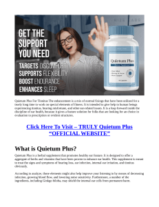 Quietum Plus Reviews BE APPROVEN It Scam Or Trusted
