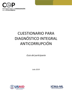 Cuestionario para Diagnóstico Integral Anticorrupción. Guía del Participante (1)
