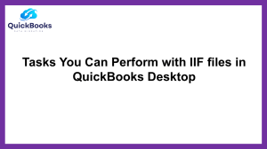 Simple Guide To Resolve IIF files in QuickBooks Desktop