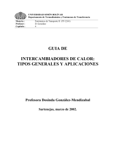 GUIA DE INTERCAMBIADORES DE CALOR TIPOS