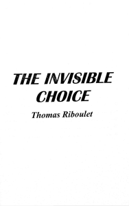Thomas Riboulet - invisible choice