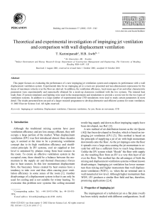 2-Theoretical and experimental investigation of impinging jet ventilation and comparison with wall displacement ventilation