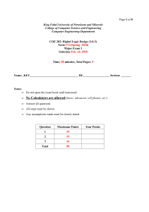 COE202 Exam1 T172 Key