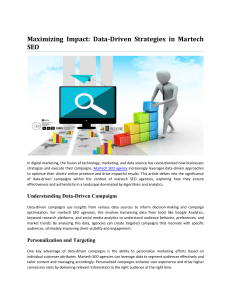 Maximizing Impact Data-Driven Strategies in Martech SEO
