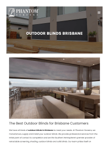 Outdoor Blinds Brisbane