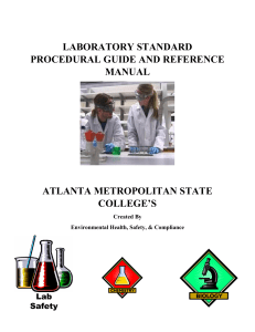 Laboratory Standard Procedural Manual 060216