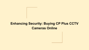 Enhancing Security  Buying CP Plus CCTV Cameras Online