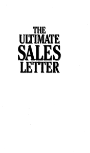 The Ultimate Sales Letter Dan Kennedy