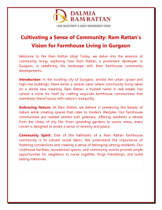 Cultivating a Sense of Community Ram Rattans Vision for Farmhouse Living in Gurgaon