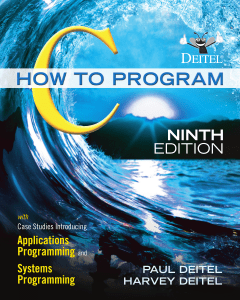 C How to Program 9th Edition ENG