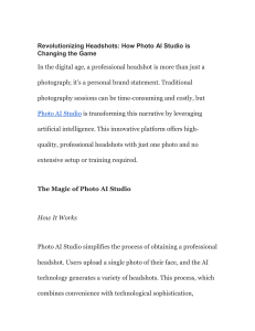 Revolutionizing Headshots: How Photo AI Studio is Changing the Game