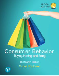 Michael R. Solomon Consumer Behavior  11th edition
