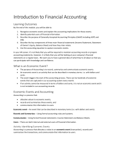 Week 2 - Introduction to Financial Accounting