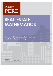 Real Estate Mathematics  Applied Analytics and Quantitative Methods for Private Real Estate Investing
