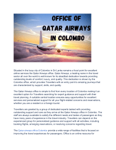 Office of  Qatar Airways  in Colombo