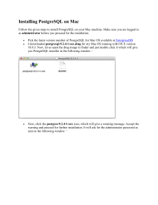 00 Installing PostgreSQL on Mac