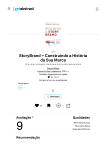StoryBrand – Construindo a História da Sua Marca Resumo gratuito   Donald Miller