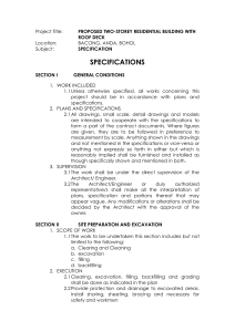 TECHNICAL SPECIFICATION
