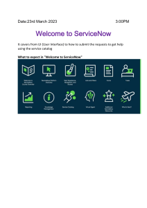 WelcomeToServiceNow