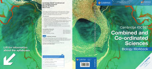 IGCSE Biology Workbook: Combined & Co-ordinated Sciences