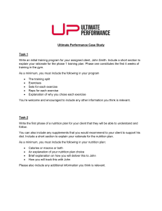 Ultimate Performance Case Study  2 