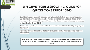 How to eliminate Error 15240 in QuickBooks Desktop