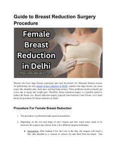 Female Breast Reduction in Delhi