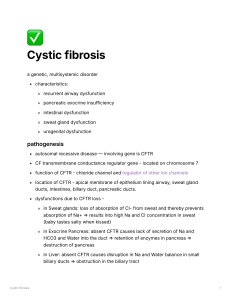 Cystic fibrosis (1)
