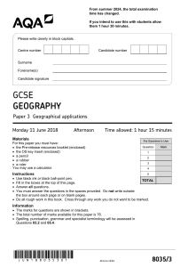 8035 GCSE Geography Paper 3 June 2018 v1.1 (1)