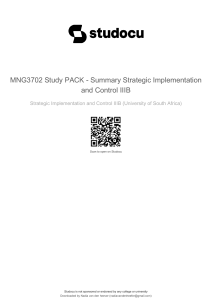 mng3702-study-pack-summary-strategic-implementation-and-control-iiib