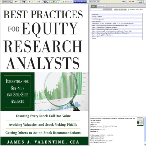 Valentine James J. - Best Practices for Equity Research Analysts  Essentials for Buy-Side and Sell-Side Analysts