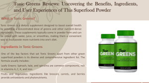 Tonic Greens Reviews 
