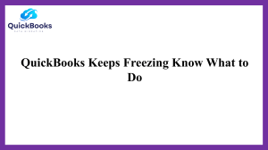 QuickBooks Keeps Freezing: Expert Advice to Keep It Running Smoothly