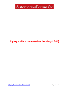 Piping and Instrumentation Drawing (P&ID)