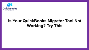 QuickBooks Migrator Tool Not Working: Expert Tips to Resolve the Issue