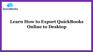 Export QuickBooks Online to Desktop Easily with These Tips