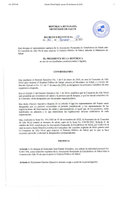 decreto ejecutivo no 10 de 30 de enero de 2023 - designa suplente asociacion panamena de estadisticos salud - normativa