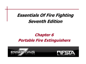Chapter 6 Portable Fire Extinguishers