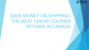 Save Money on Shipping: The Best Cheap Courier Options in Canada